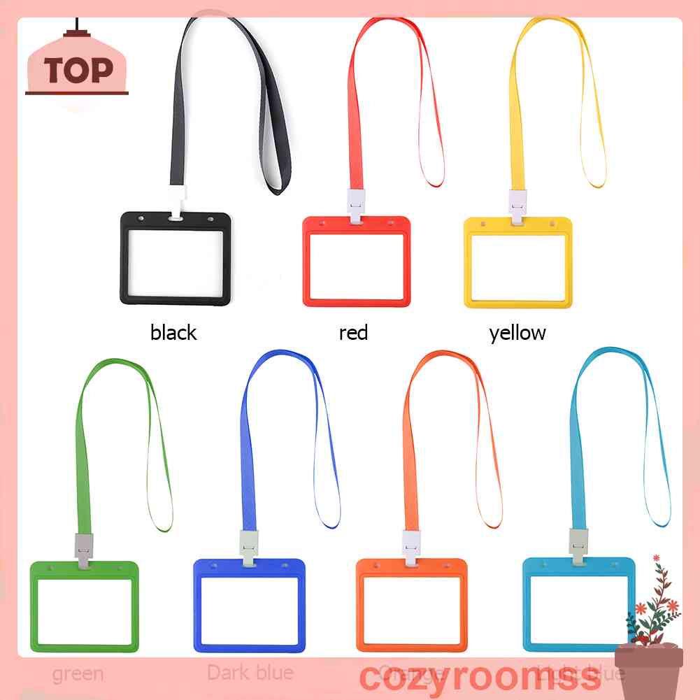 Dây Đeo Thẻ Tên Hai Mặt Chống Thấm Nước Giá Đỡ