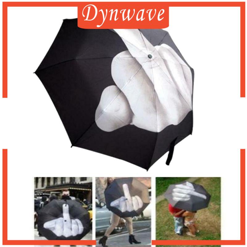 Dù Che Nắng Màu Đen 21 Inch Thiết Kế Ngón Giữa Cá Tính Cho Nam