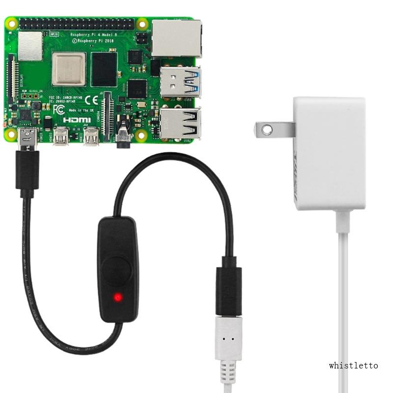 Dây Cáp Nguồn Mở Rộng Chuyển Đổi Đầu Type-C Sang Cổng USBC Cho Raspberry Pi4B