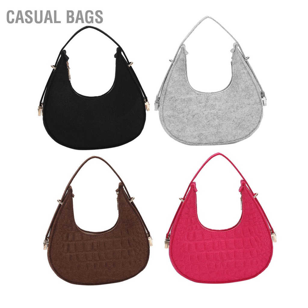 Casual Bags Túi Đeo Vai Đơn Cho Nữ Sát Nách Phong Cách Retro Thời Trang Mùa Xuân