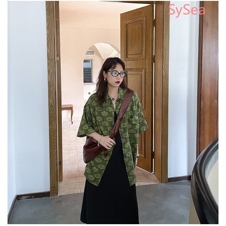 Áo Sơ Mi Dáng Rộng Phong Cách Retro Thời Trang Mùa Hè Dành Cho Nữ