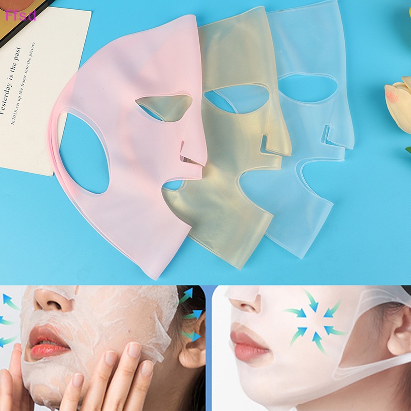 {Ffsd} Mặt Nạ Silicone Đeo Tai Làm Săn Chắc Da Chống Nếp Nhăn Tạo Khuôn Mặt Chữ V Có Thể Tái Sử Dụng