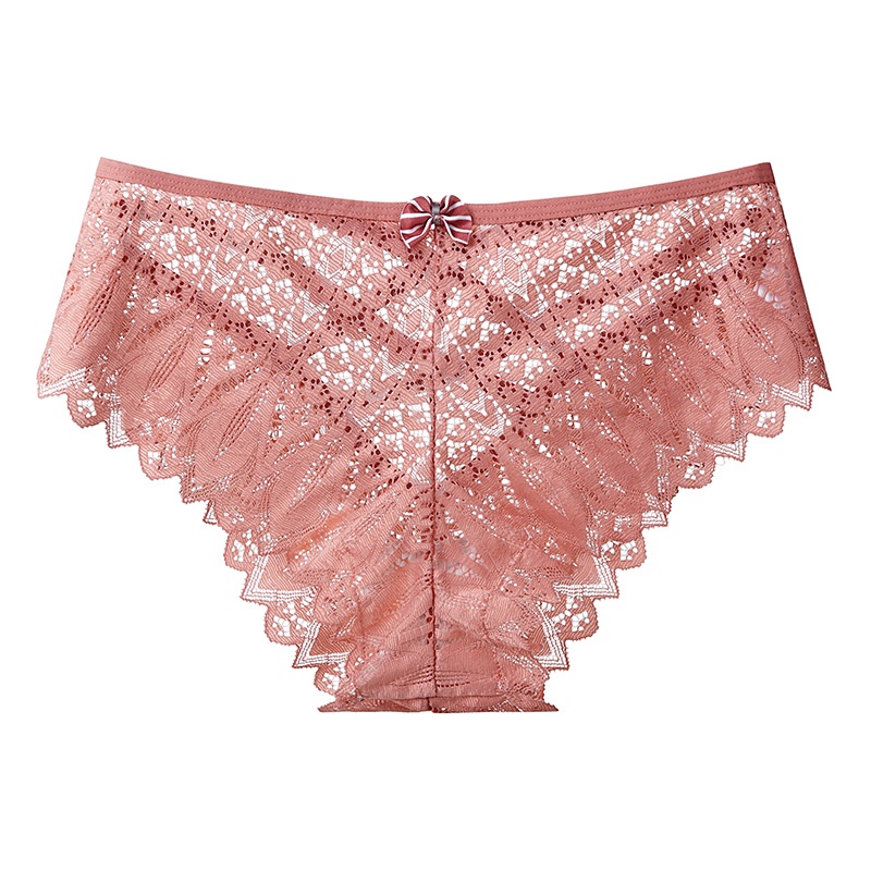 Set 1 / 4 Quần Lót Ren Không Đường May Plus Size Cho Nữ