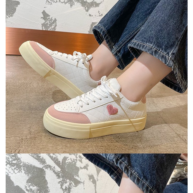 Giày Thể Thao Đế Dày Thoáng Khí Màu Sắc Thời Trang Hàn Quốc Cho Nữ