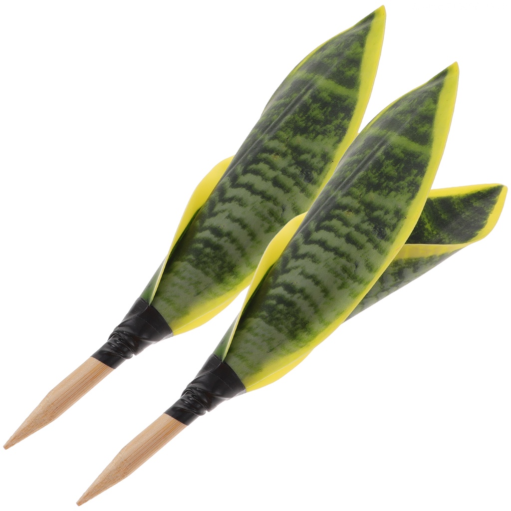 Bộ 2 Hổ Sansevieria Bằng Nhựa Peva Nhân Tạo Trang Trí Văn Phòng / Trong Nhà / Ngoài