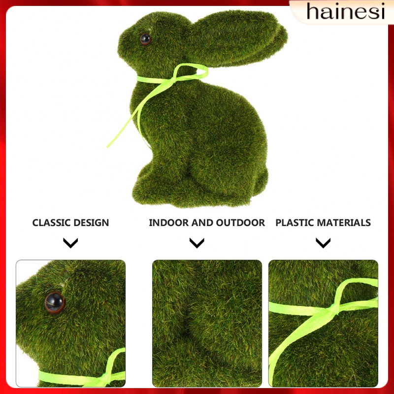 Set 2 Bức Tượng Thỏ Để Bàn Trang Trí Phục Sinh