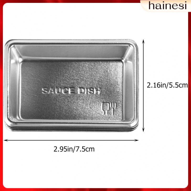 Set 100 Chén Sứ Hình Chữ Nhật Đựng Nước Chấm Dùng Một Lần Tiện Dụng