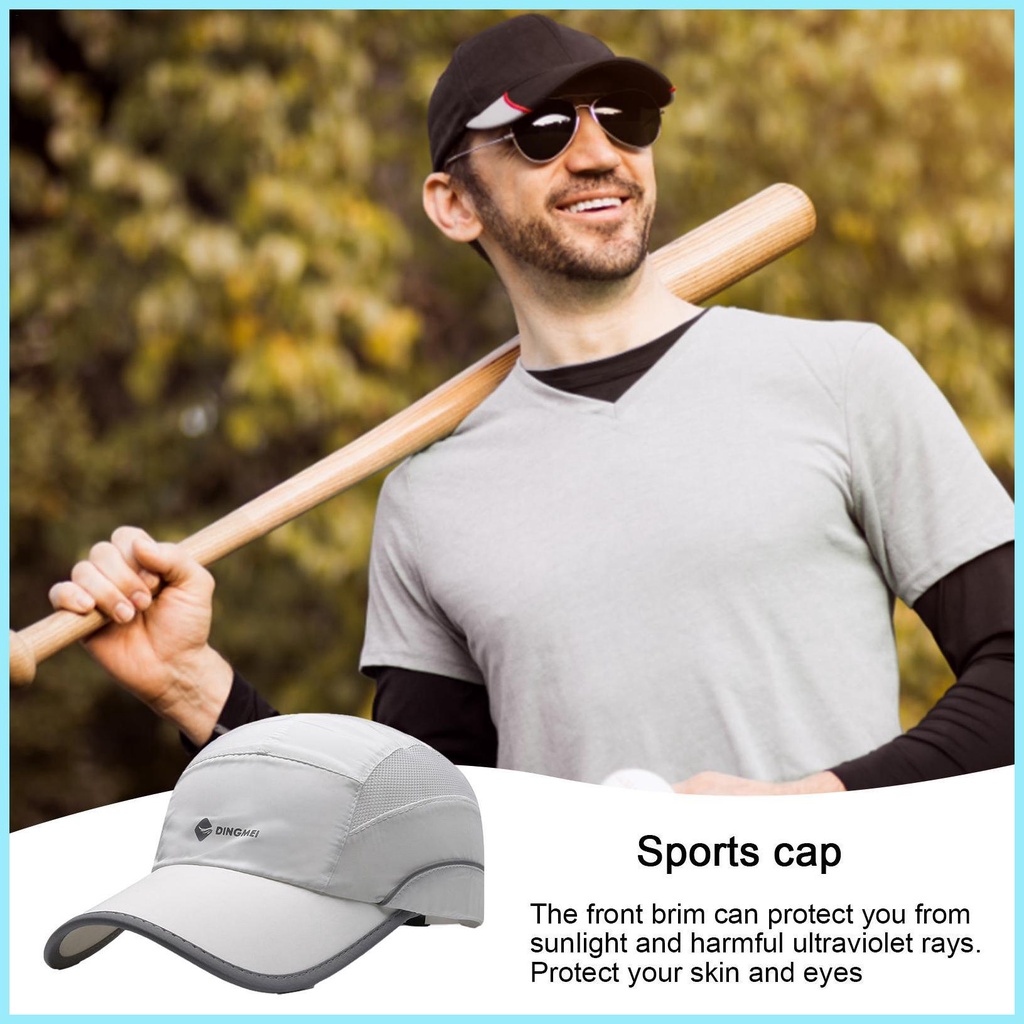 Mũ Lưỡi Trai Phối Lưới Siêu Mỏng Thoáng Khí Thời Trang Mùa Hè Cho Nam