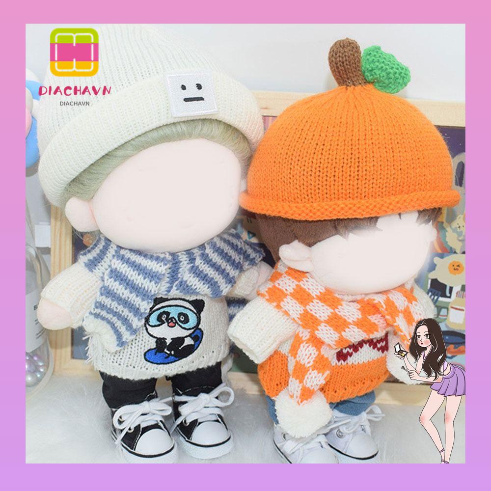 Bộ Áo Sweater Dệt Kim Thay Thế Cho Búp Bê 20cm