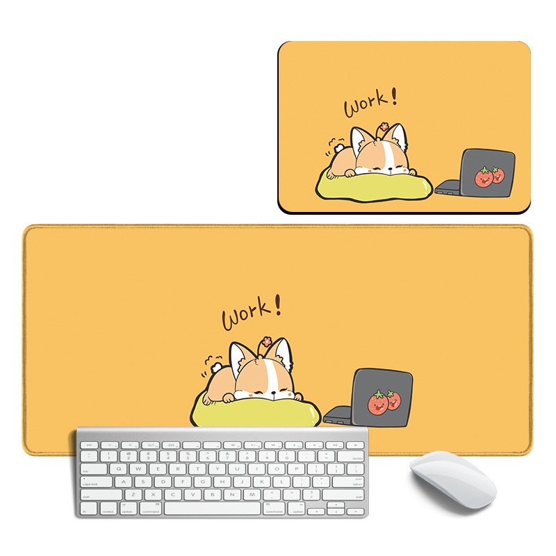 Miếng Lót Chuột Và Bàn Phím Máy Tính Không Trơn Hình Minh Họa Nhỏ Dễ Thương