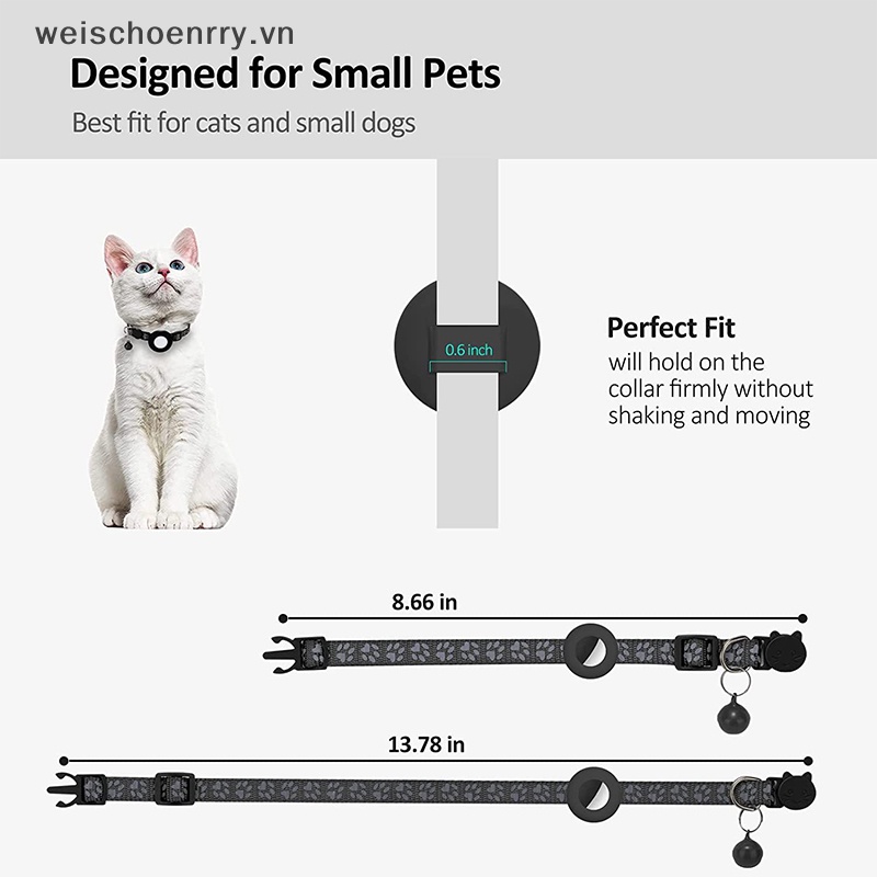 Vòng Cổ Nylon Phản Quang Chống Thất Lạc Có Thể Điều Chỉnh Dành Cho Thú Cưng