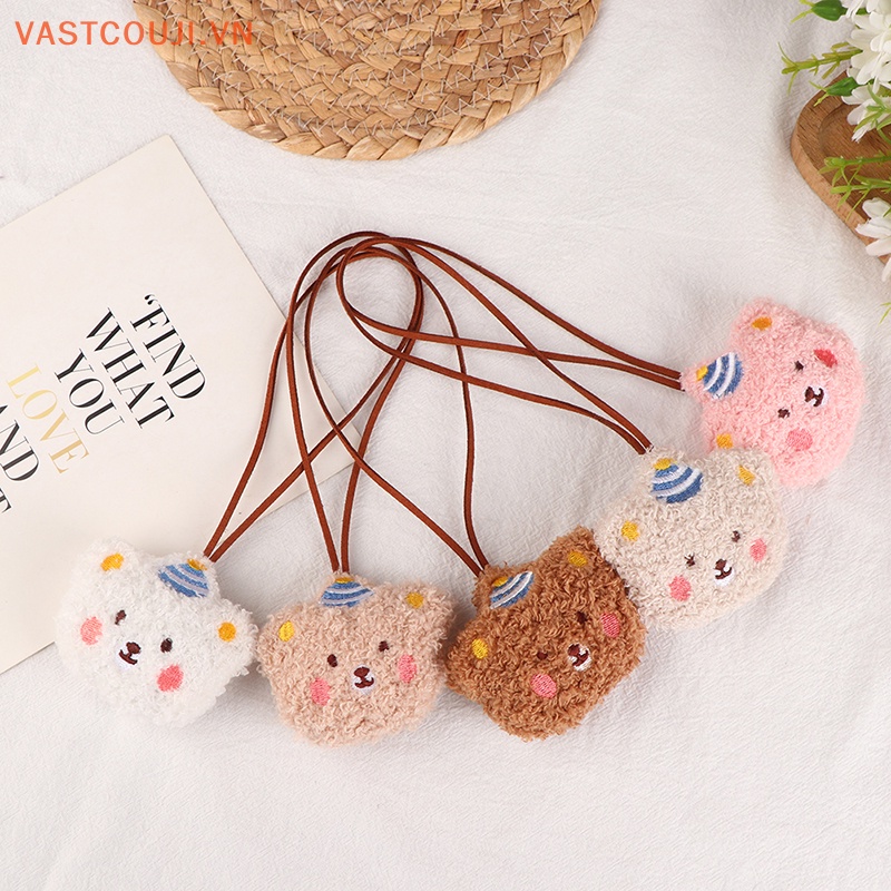 Nhãn Dán Trang Trí Túi Xách Chống Thất Lạc Hình Gấu Nhồi Bông Dễ Thương