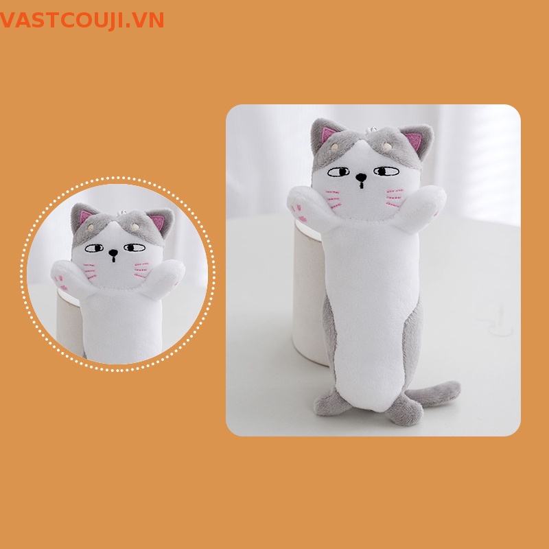 Móc Khóa Hình Mèo Nhồi Bông Đáng Yêu