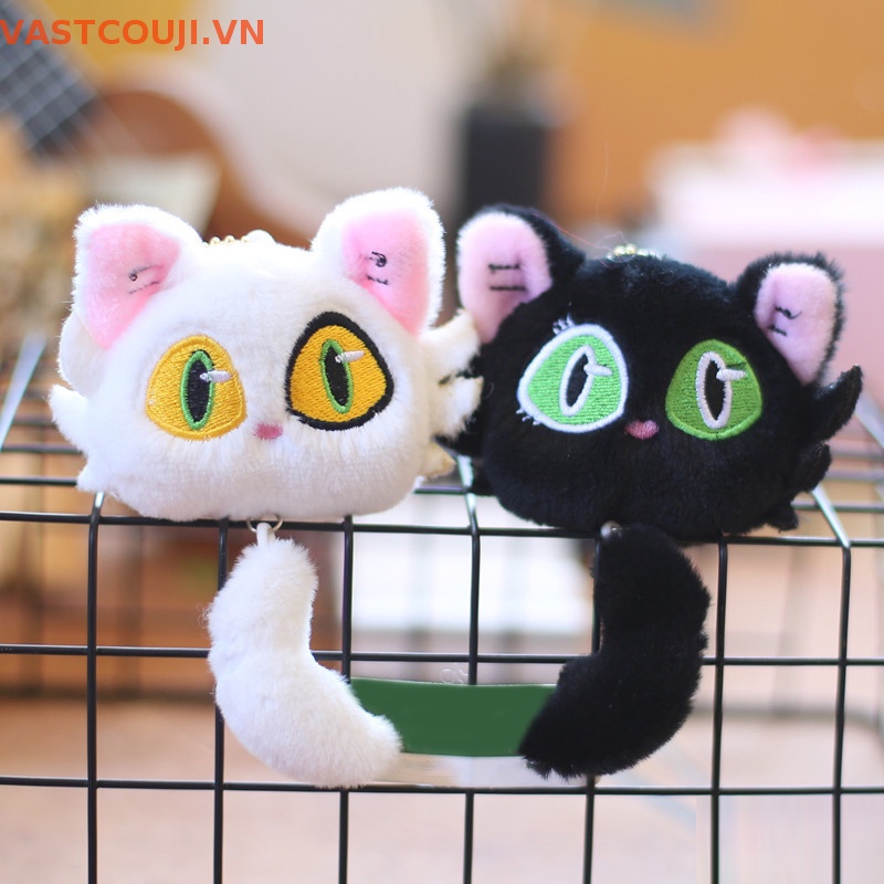 Móc Khóa Hình Mèo Nhồi Bông Đáng Yêu