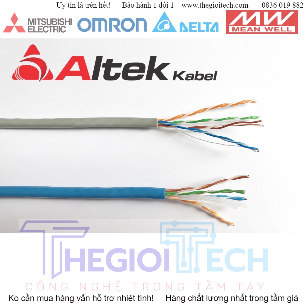 Cáp mạng Altek Kabel UTP cat5/6,FTP cat5/6 đồng 100% - UTP 5E