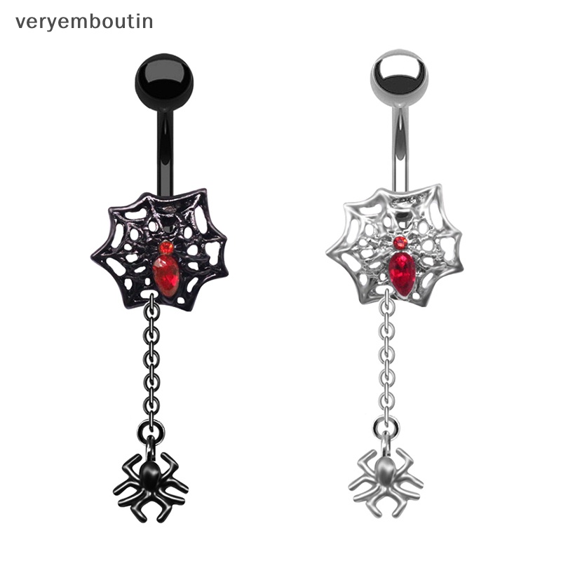 Khuyên Rốn Hình Nhện Đính Đá Zircon Thời Trang Cho Nữ