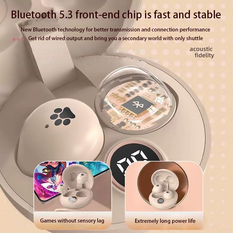 Tai Nghe Bluetooth 5.3 TWS Không Dây Mini S880 Giảm Tiếng Ồn Tích Hợp Mic