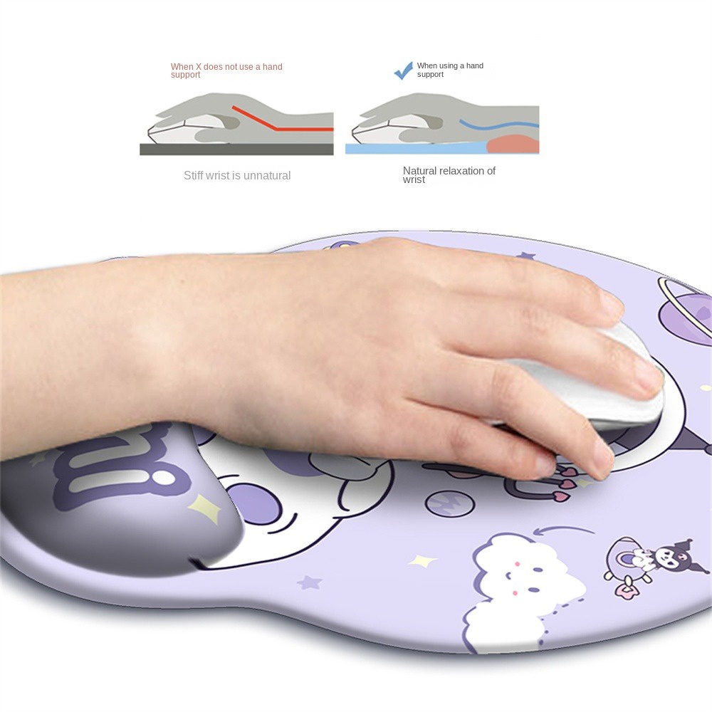 Sanrio Tấm Lót Chuột Máy Tính Chống Trượt In Hình kuromi Dễ Thương