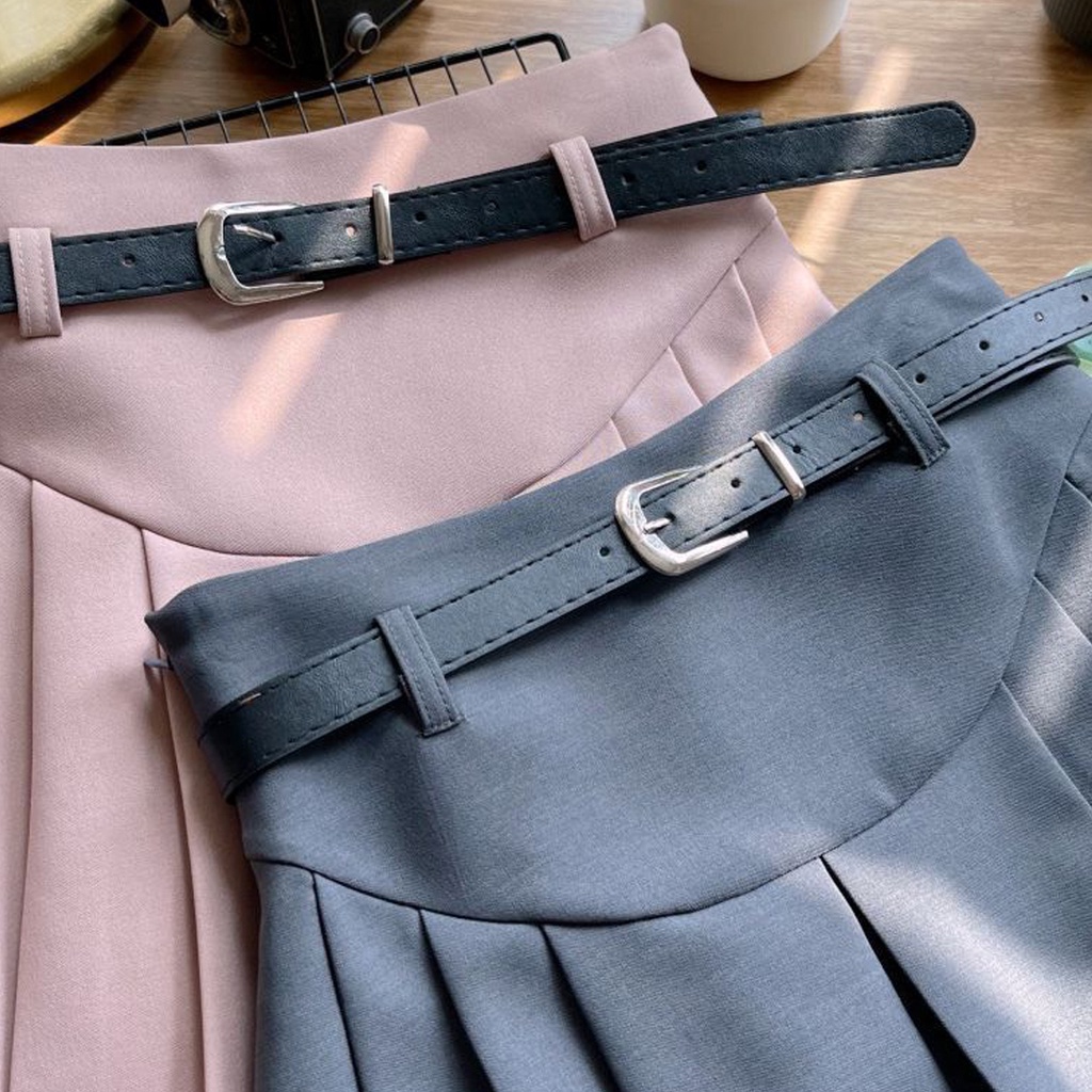 Chân váy xếp ly Junest váy chữ A eo cao thon gọn CVXL01