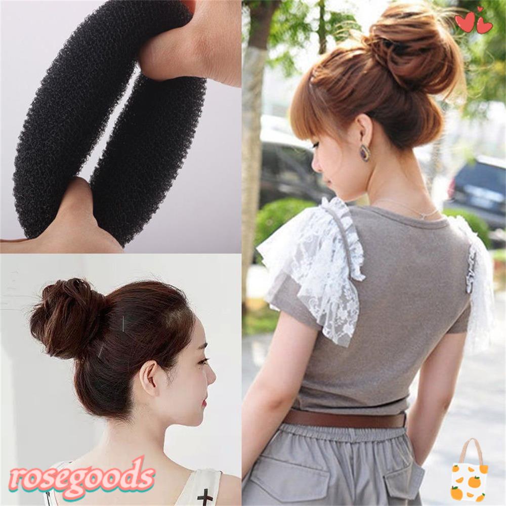 Bộ 3 Dây Cột Tóc Hình Bánh Donut Xinh Xắn Cho Nữ