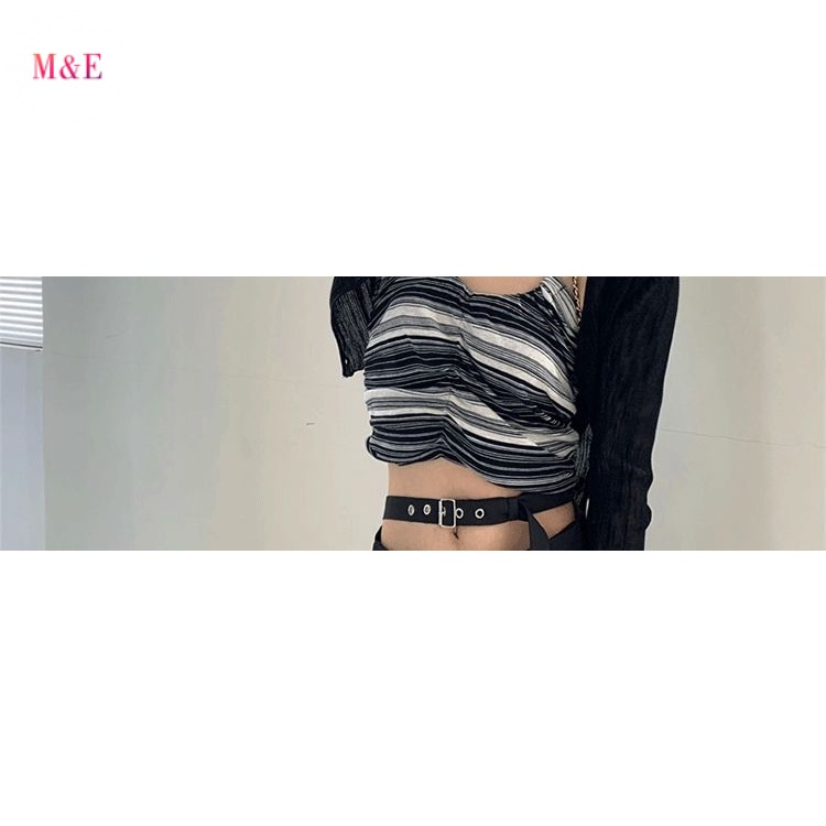 M &amp; E Áo Khoác Cardigan Mỏng Chống Nắng Mùa Hè Hai Dây Dệt Kim Bằng Lụa Lạnh Kích Thước Nhỏ Phong Cách Mới Dành Cho Bạn Nữ 2023