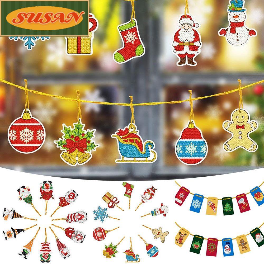 Bộ 10 / 12 Dây Đèn Led Thêu Hình Mới|Hộp Quà Giáng Sinh Trang Trí Chữ Merry Christmas