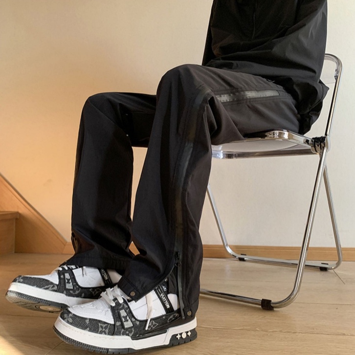 Quần Dài Thể Thao Có Khóa Kéo Phong Cách Đường Phố Thời Trang Mùa Hè Cho Nam