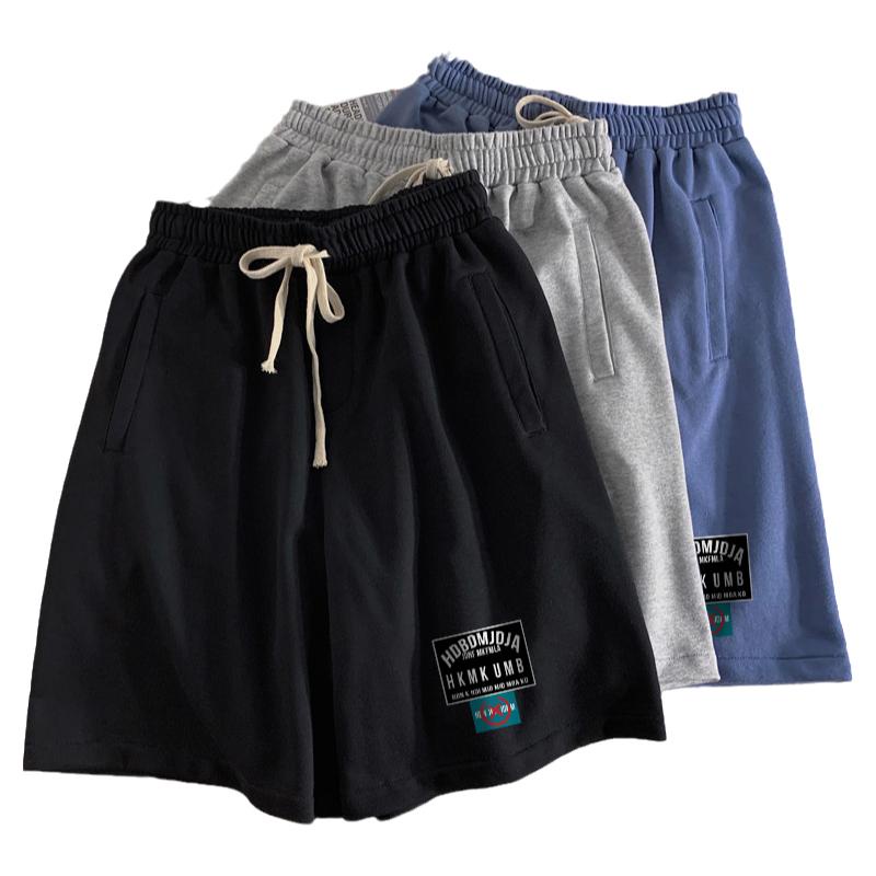 Quần Short Thể Thao Bóng Rổ Vải Cotton Dáng Rộng Kiểu Retro Nhật Bản Thời Trang Mùa Hè Cho Nam