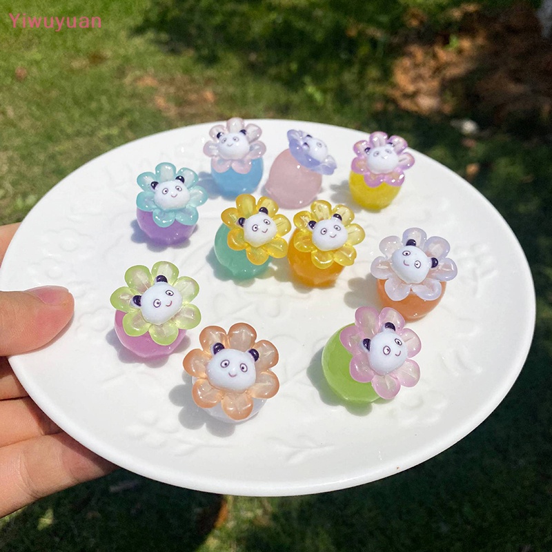 1 Tượng Gấu Trúc / Ong Mini Phát Sáng Trang Trí Tiểu Cảnh Mới