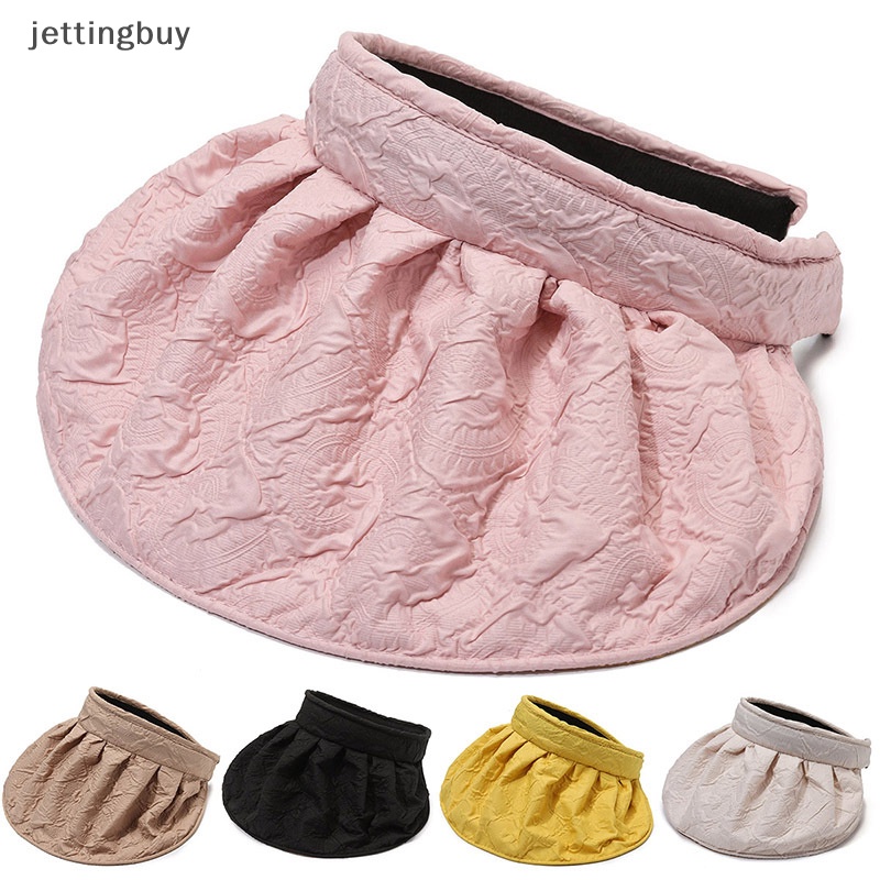 Mũ Tai Bèo Vành Rộng Hở Chóp Chống Tia Cực Tím Điều Chỉnh Được Phong Cách Hàn Quốc