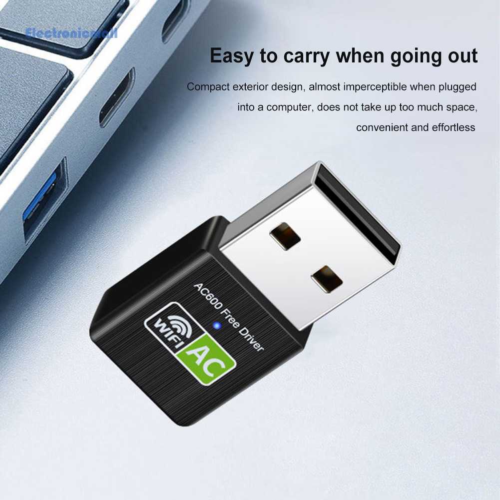 Usb Phát WiFi 600Mbps 2.4G / 5.8G Cho Máy Tính Để Bàn / Laptop Mall01.vn