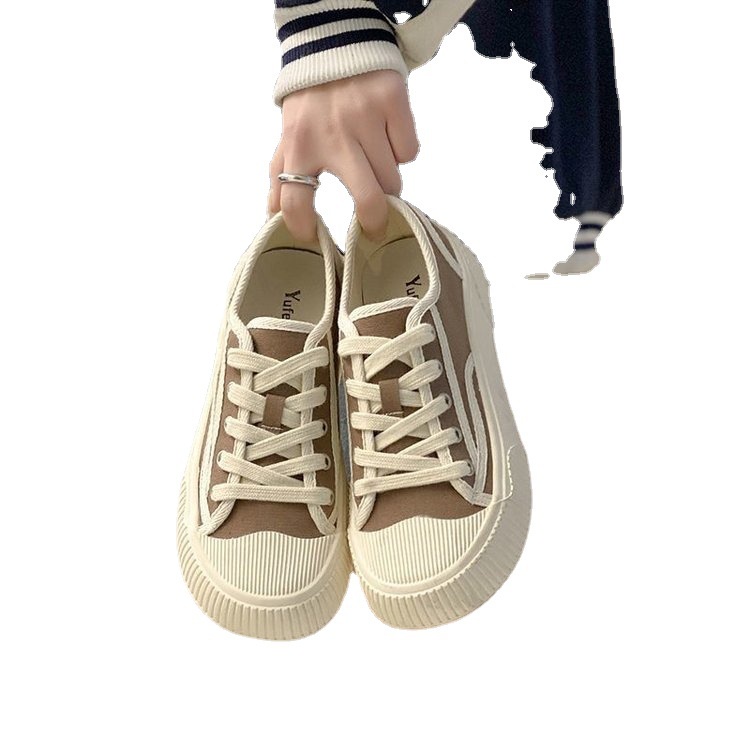 Pu Giày Thể Thao Vải canvas Đế Dày Thời Trang Cá Tính Cho Nữ