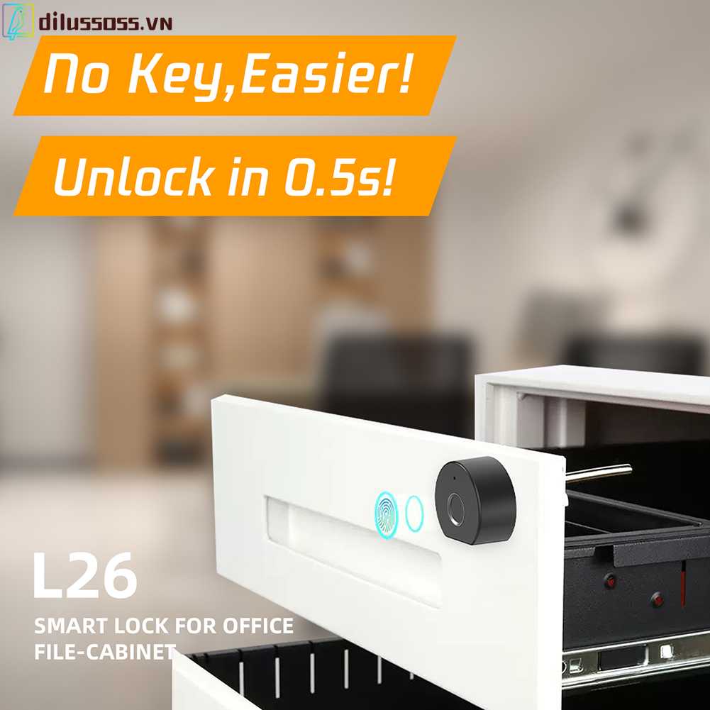 Bộ Khóa Cửa Điện Tử Không Cần Đục Lỗ Bảo Vệ An Toàn Tiện Dụng Sự Bảo Vệ