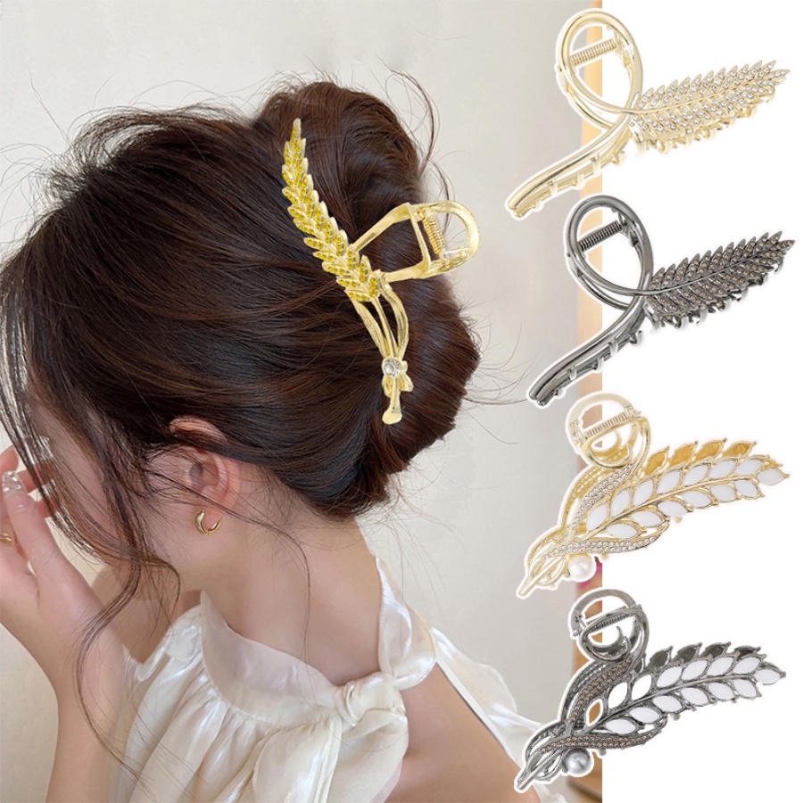 Kẹp Tóc Càng Cua Đính Đá Pha Lê Bằng Hợp Kim Phong Cách Hàn Quốc Cho Nữ
