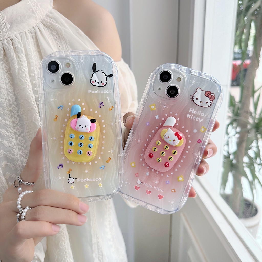 Ốp Điện Thoại Silicon TPU Mềm Trong Suốt In Họa Tiết Hoạt Hình 3D Dễ Thương Chống Sốc Cho iPhone 13 12 11 Pro Max 14 Plus