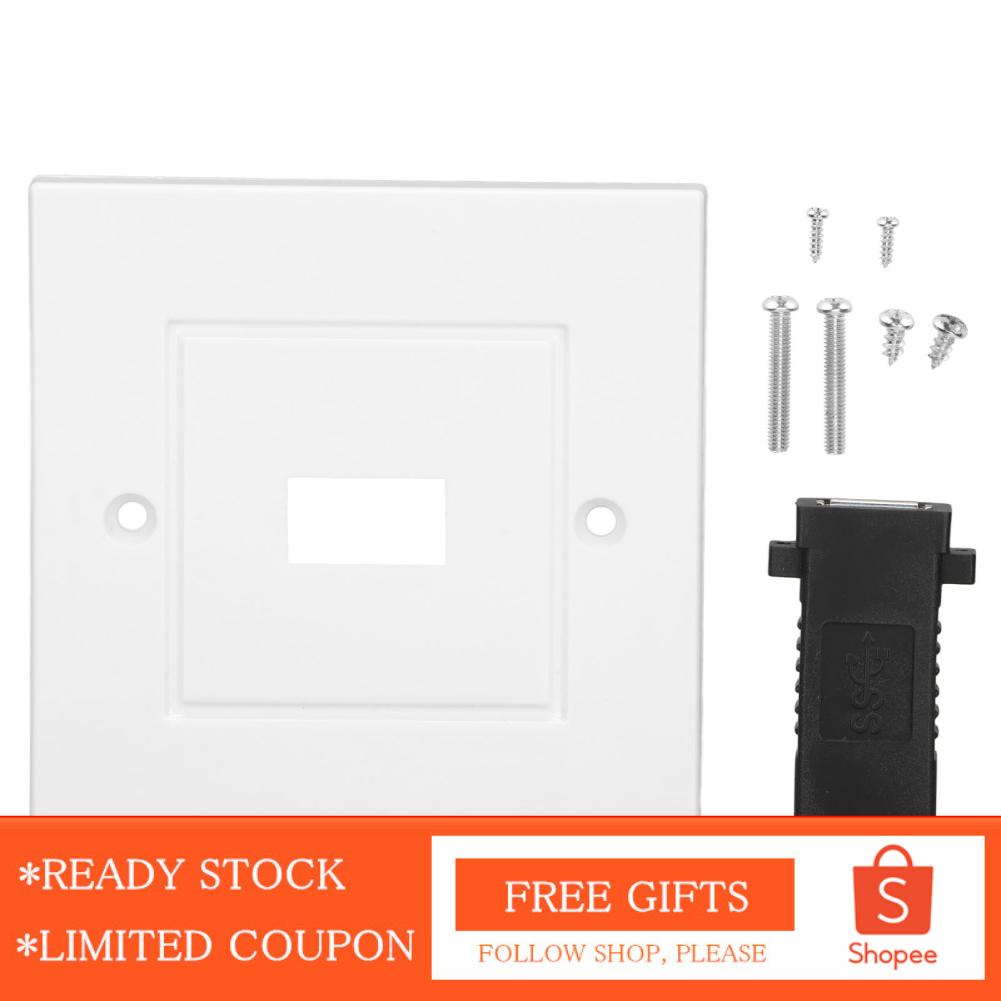 Alwaysonline 1 USB 3.0 A Wall  Outlet Mount Socket Face Panel
