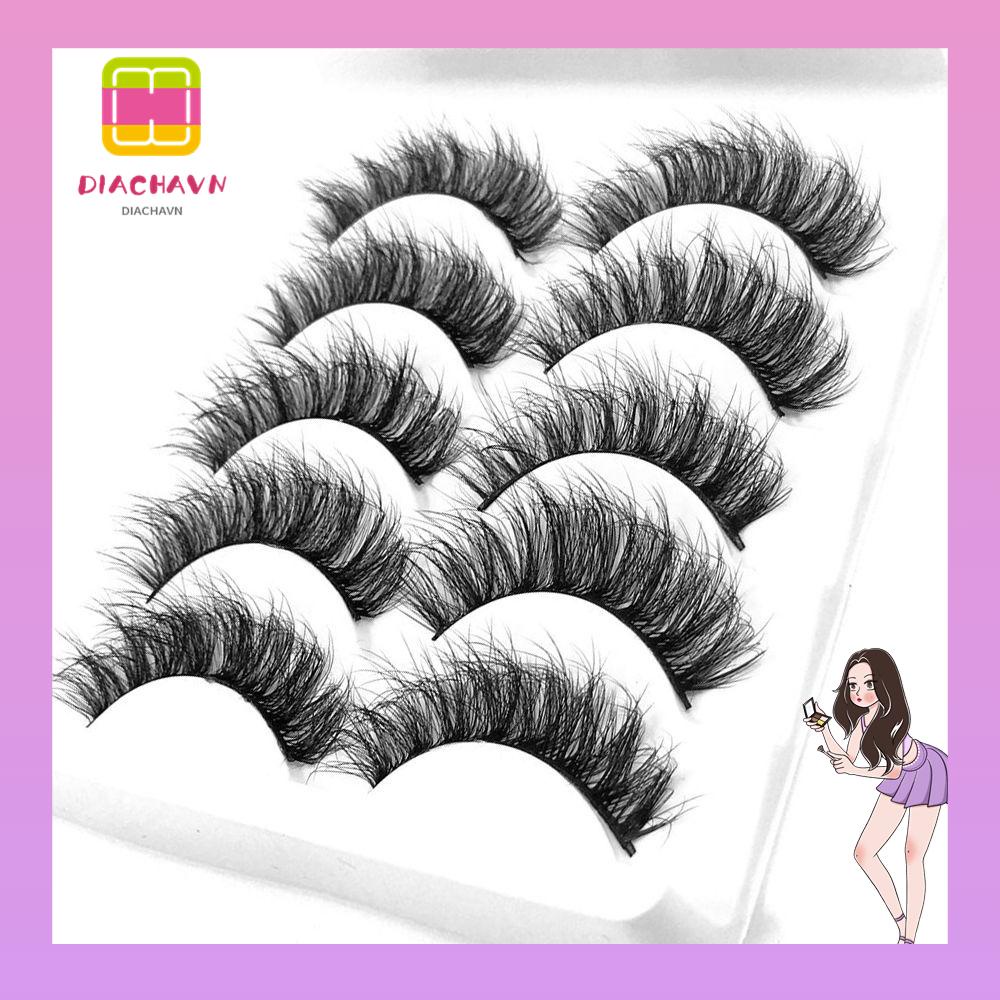 Set 5 Cặp Lông Mi Giả SKONHED 3D Trang Điểm Tự Nhiên