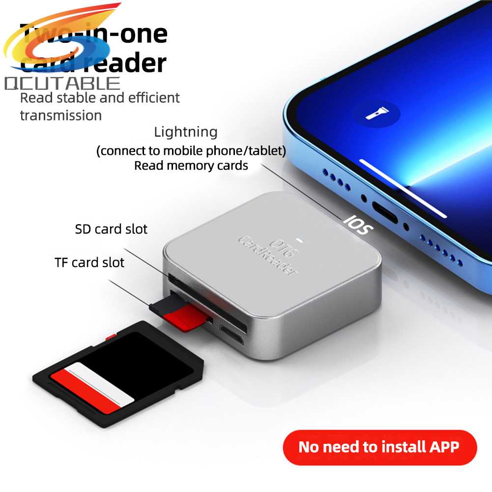 Đầu Đọc Thẻ Nhớ SD TF 2 Trong 1 Cho Điện Thoại / Máy Tính Bảng Loại C