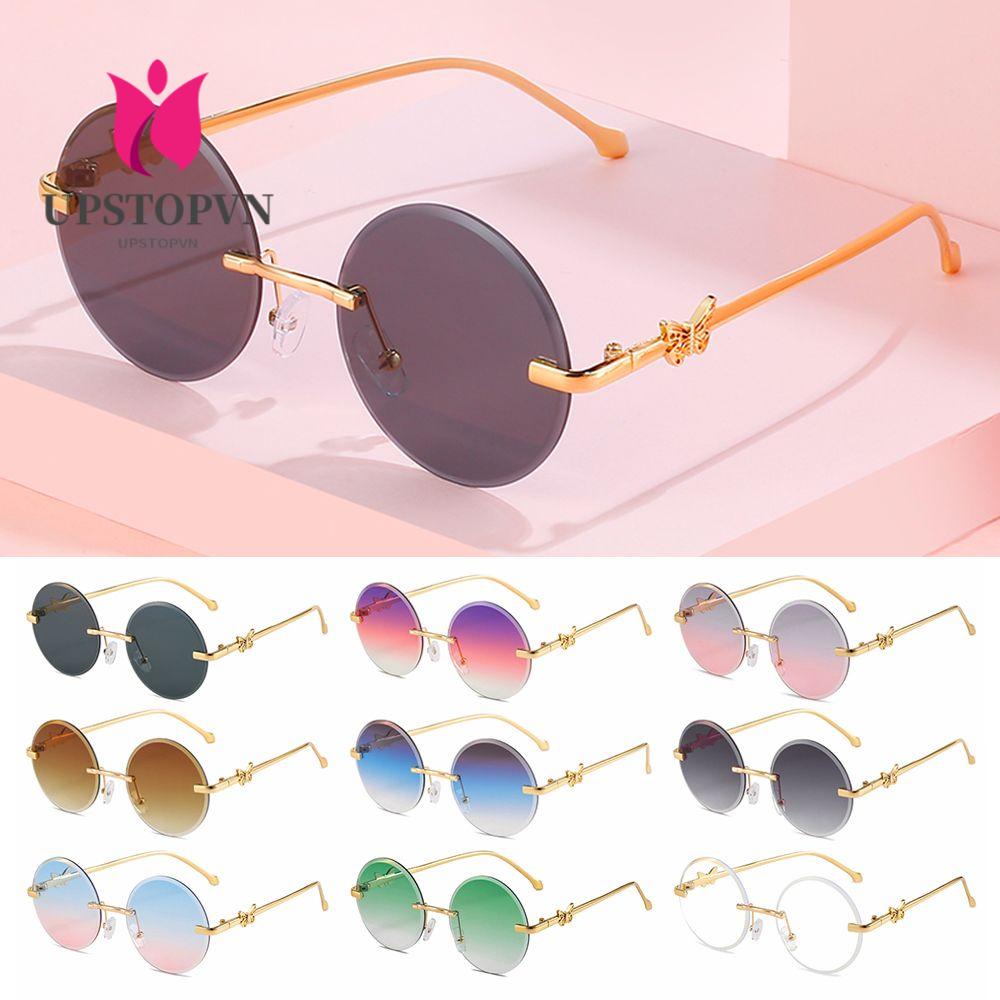Kính Mát Tròn Gọng Kim Loại Chống Tia UV400
