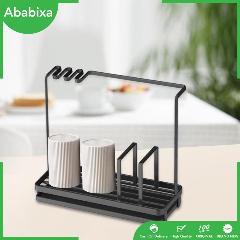 [Ababixa] Giá Treo Khăn Lau Chén Dĩa Thiết Kế Đáy Rỗng Thoát Nước Đa Năng Bền Chắc Tiện Lợi Cho Nhà Bếp Sturdy