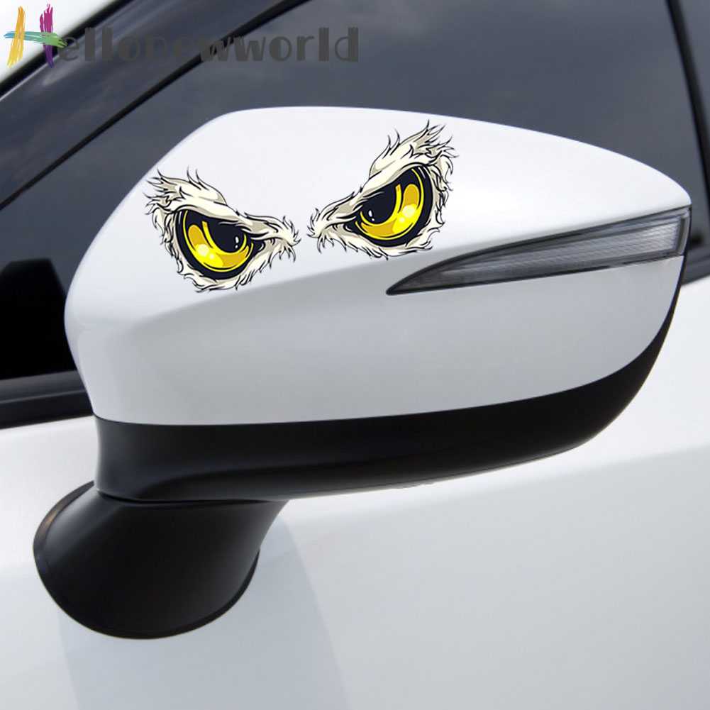Decal DáN Trang Trí HìNh MắT ĐạI BàNg 3D Cho Xe Hơi