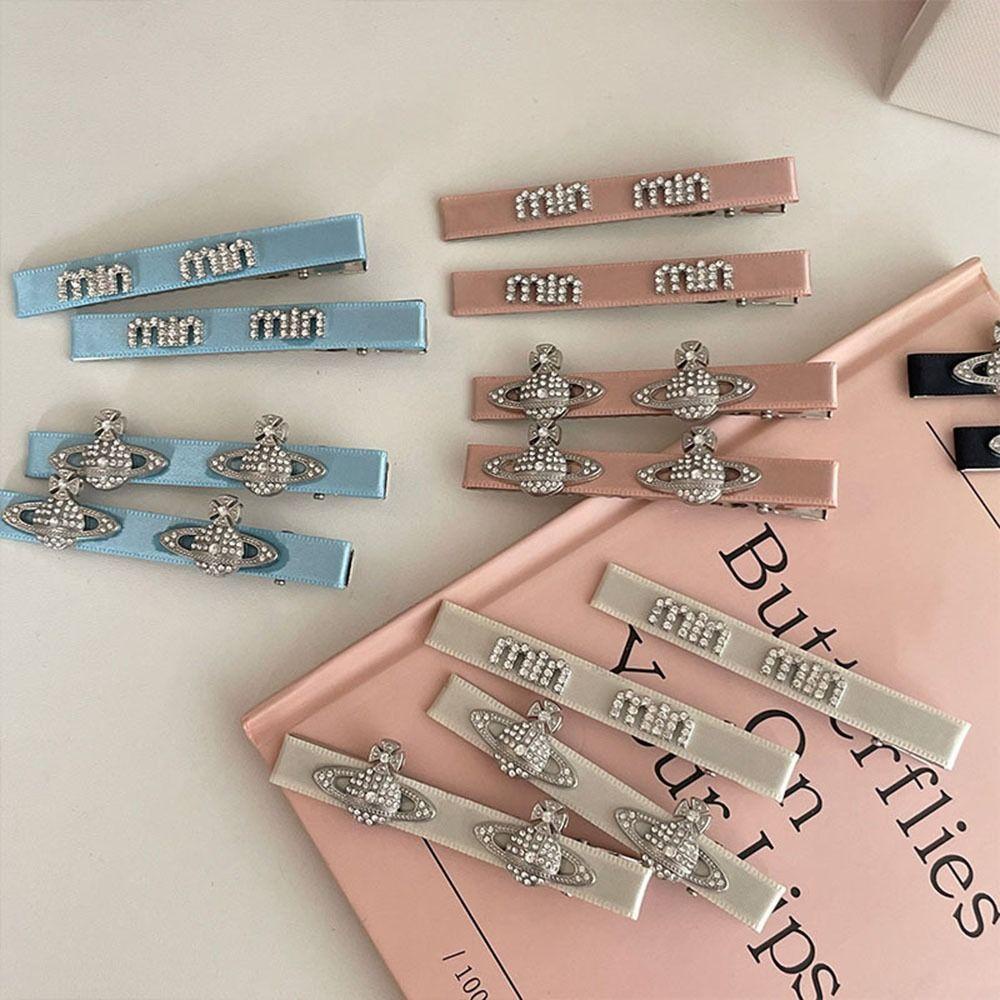 Kẹp Tóc Mái Đơn Giản Ngọt Ngào Y2k Bangs BB Hình Hành Tinh Hành Tinh Đáng Yêu