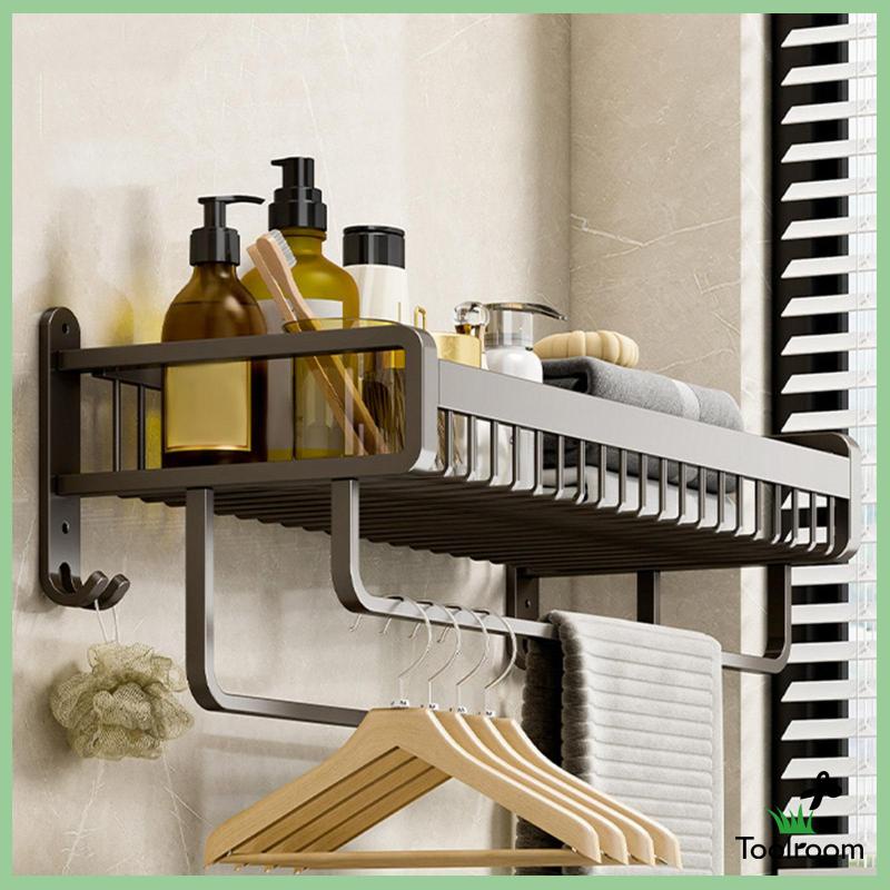 Giá Treo Khăn Gắn Tường Màu Đen Tiết Kiệm Không Gian Tiện Dụng Cho Nhà Bếp / Phòng Tắm