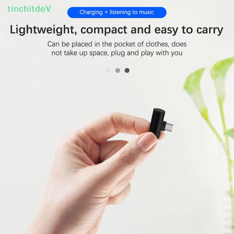 Giắc Chuyển Đổi 2 Trong 1 Từ Type-C Sang Cổng Cắm Type-C Sang Cổng Cắm 3.5mm