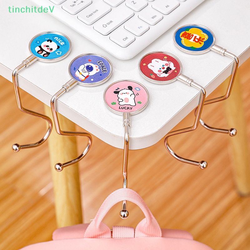 [TinchitdeV] Móc Treo Túi Xách Cầm Tay Bằng Kim Loại Cỡ Lớn Họa Tiết Hoạt Hình Có Thể Gập Lại [Mới]