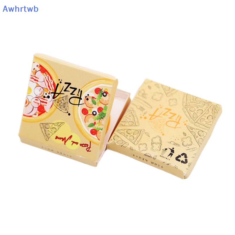 1 Settwb 1: 12 Bánh Pizza Mini Trang Trí Nhà Búp Bê Kèm Hộp Đóng Gói Mới