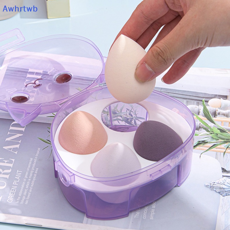 BEAUTY BLENDER Hộp Đựng Mút Trang Điểm 4 Ngăn Tiện Lợi Mới