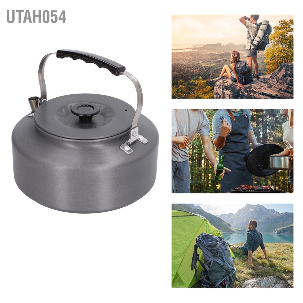 Utah054 Bình cà phê ngoài trời bằng nhôm Tay cầm di động Ấm trà đun nước cho cắm trại dã ngoại