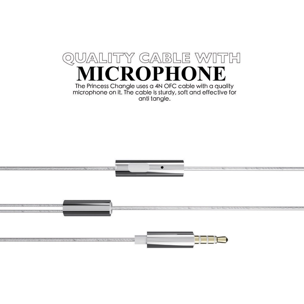 Tai Nghe Nhét Tai 6mm Âm Thanh Hifi Phong Cách Công Chúa