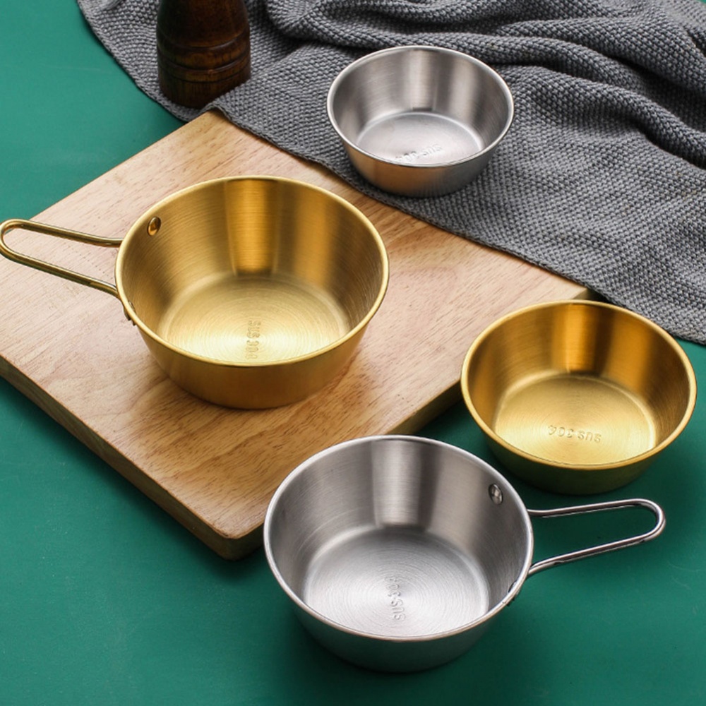 Bát Ăn Kem / Sốt Màu Vàng / Bạc Phong Cách Hàn Quốc Thay Thế Tiện Dụng